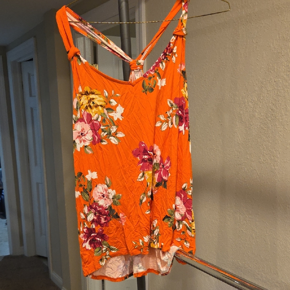 Orange/tropical Tank Rop, Racerback